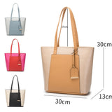 Collection of Two Tone Travel Tote Bags with measurements