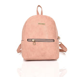 Front view pink Persephone Metal Detail Backpack