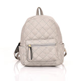 Front view grey Eloise Quilted Rucksack