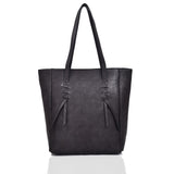 Front view dark grey Sammi Cross Stitch Shopper Bag