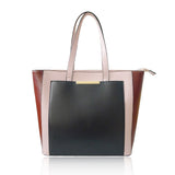 Front view pink Darcie Tote Bag