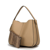 Side view dark beige Roxana Midi Size Bag