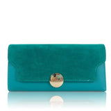 Front view teal Relia Purse