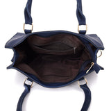 Top view open Haidee Front Pocket Tote Bag