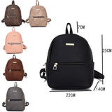 Collection of Persephone Metal Detail Backpacks with measurements