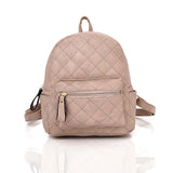 Front view pink Eloise Quilted Rucksack