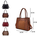 Louise Front Panel Shopper Bags with measurements